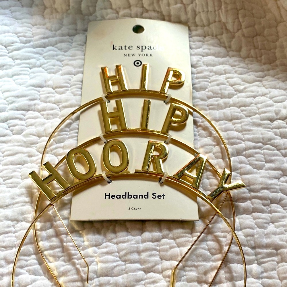 NWTS  kaye spade Gold Headbands